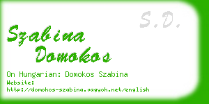 szabina domokos business card